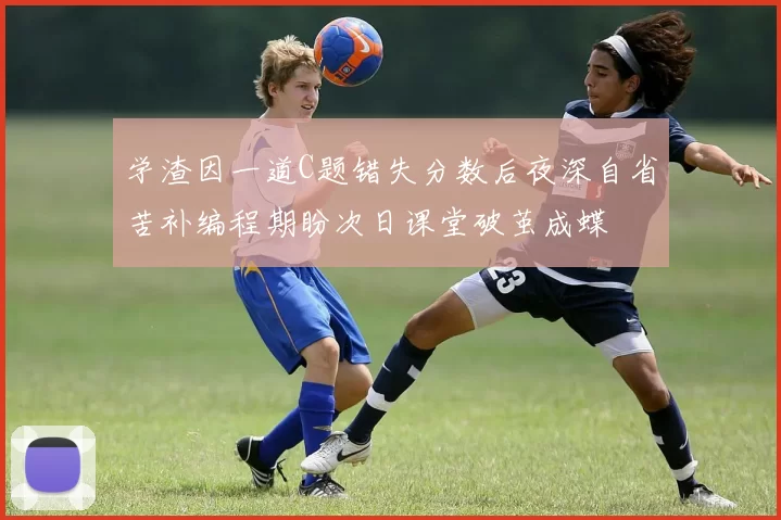 学渣因一道C题错失分数后夜深自省苦补编程期盼次日课堂破茧成蝶